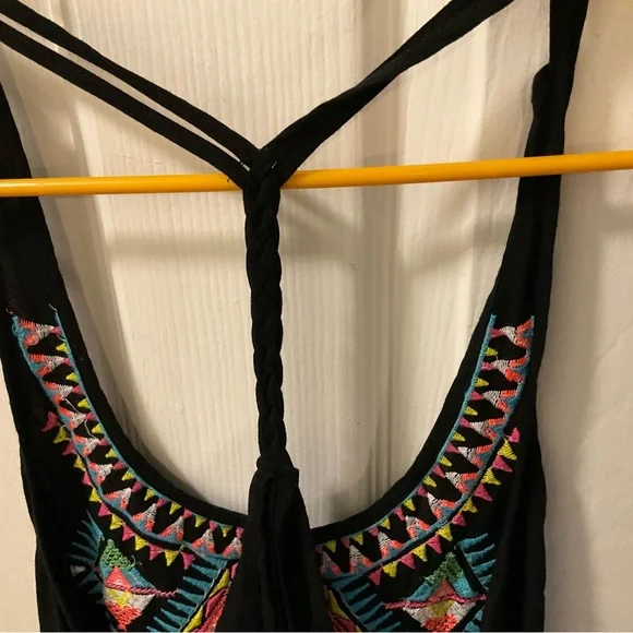 Black Embroidered Women's Top - Picture 3 of 8